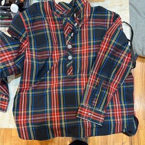 J. Crew woman's Red and Blue Plaid Button Down Shirt